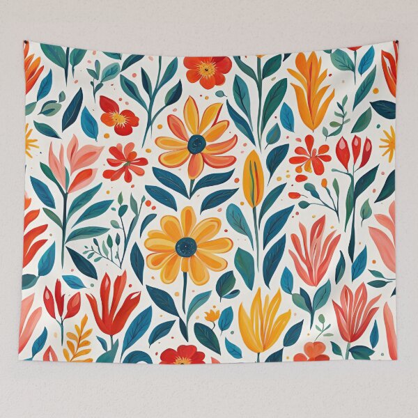 Item preview, Gouache Flowers Pattern. designed and sold by ARichArts.