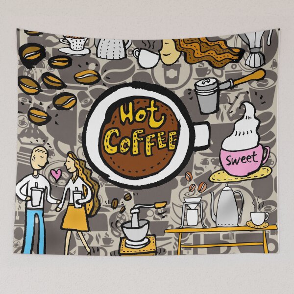 Item preview, l love coffee I love tea,making coffee designed and sold by zzzozzo.
