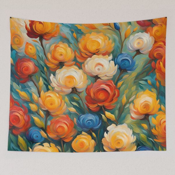 Item preview, Neo Impressionist Flowers Pattern. designed and sold by ARichArts.