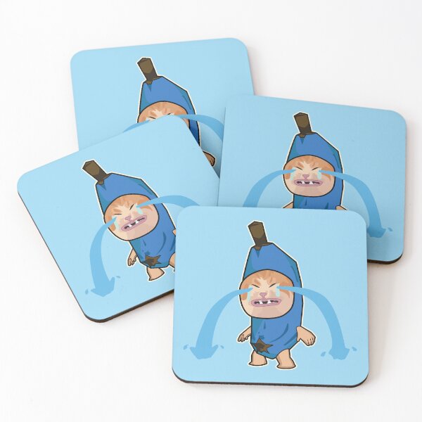 Item preview, BLUE sad cry banana cat - happy hapi cat meme designed and sold by Rzera-.