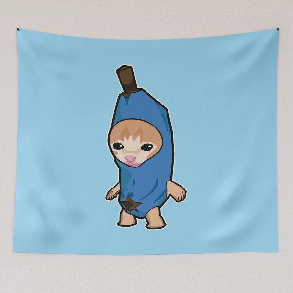 Item preview, Blue Happy Hapi Banana Cat Meme designed and sold by Rzera-.