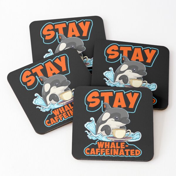 Item preview, Whale Caffeinated Coffee Pun Men Women Funny Orca Coffee designed and sold by KsuAnn.