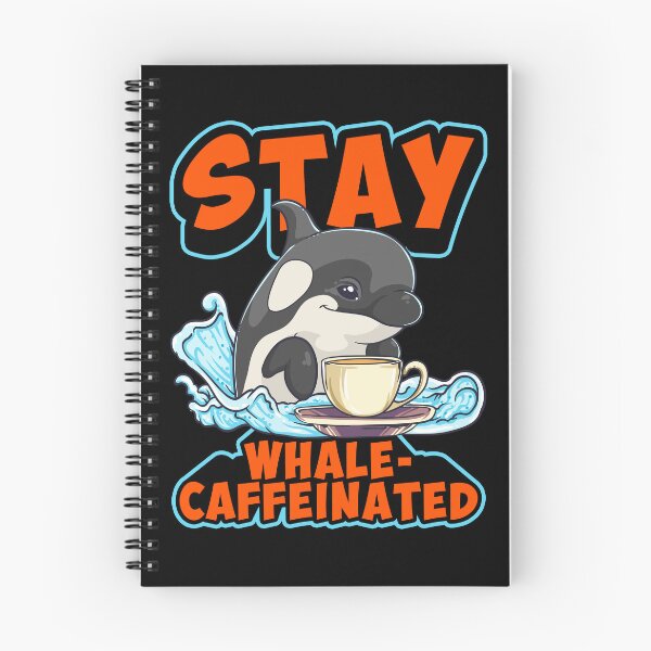 Item preview, Whale Caffeinated Coffee Pun Men Women Funny Orca Coffee designed and sold by KsuAnn.
