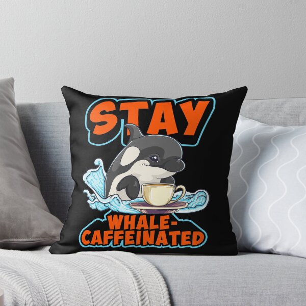 Item preview, Whale Caffeinated Coffee Pun Men Women Funny Orca Coffee designed and sold by KsuAnn.