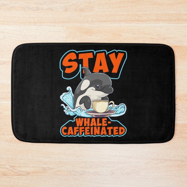 Item preview, Whale Caffeinated Coffee Pun Men Women Funny Orca Coffee designed and sold by KsuAnn.