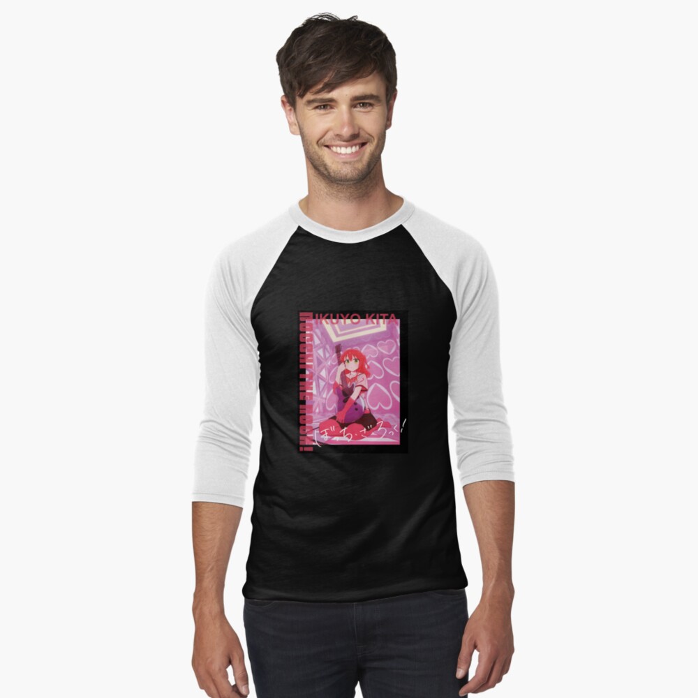 Aperçu de l'œuvre T-shirt baseball manches ¾ créée et vendue par FergusDrawsArt.