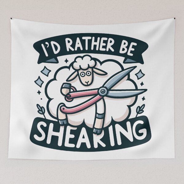 Item preview, I'd Rather Be Shearing - Sheep Shearing designed and sold by TeesYouWant.