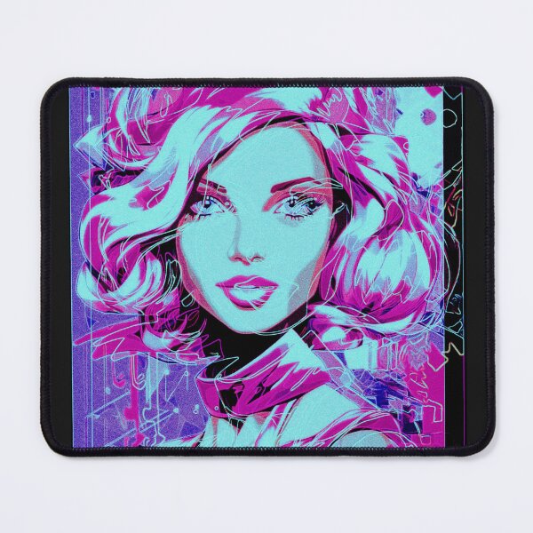 Item preview, cyber punk funky portrait designed and sold by KlaudiDesignArt.