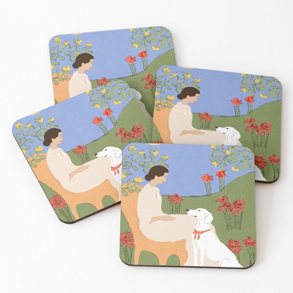 Item preview, Lady and her dog designed and sold by chotnelle.