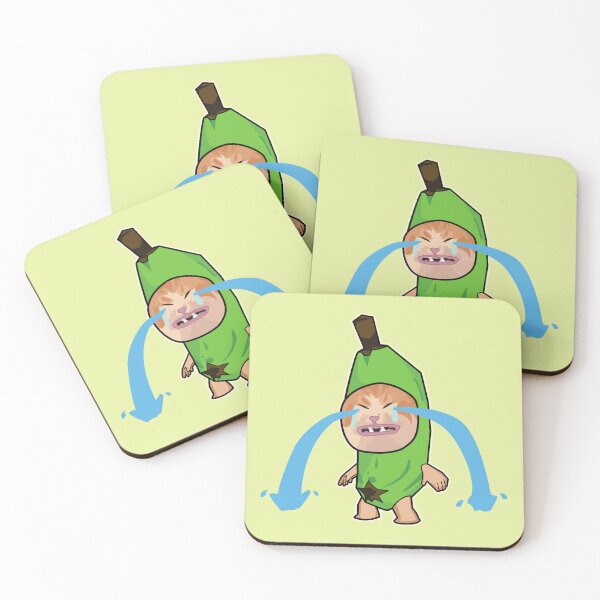 Item preview, GREEN sad cry banana cat - happy hapi cat meme designed and sold by Rzera-.