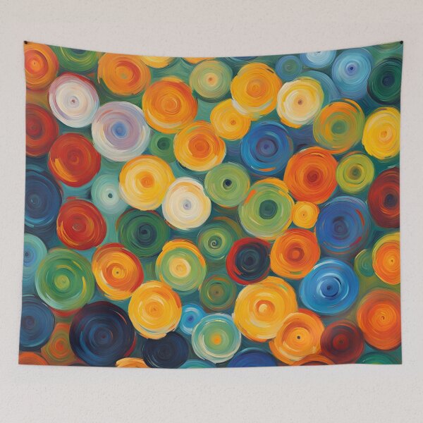 Item preview, Neo-Impressionist Abstract Flowers Pattern. designed and sold by ARichArts.