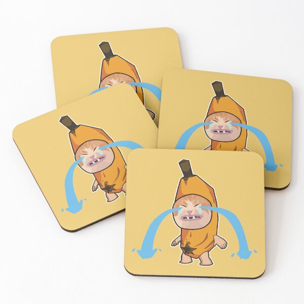 Item preview, ORANGE sad cry banana cat - happy hapi cat meme designed and sold by Rzera-.