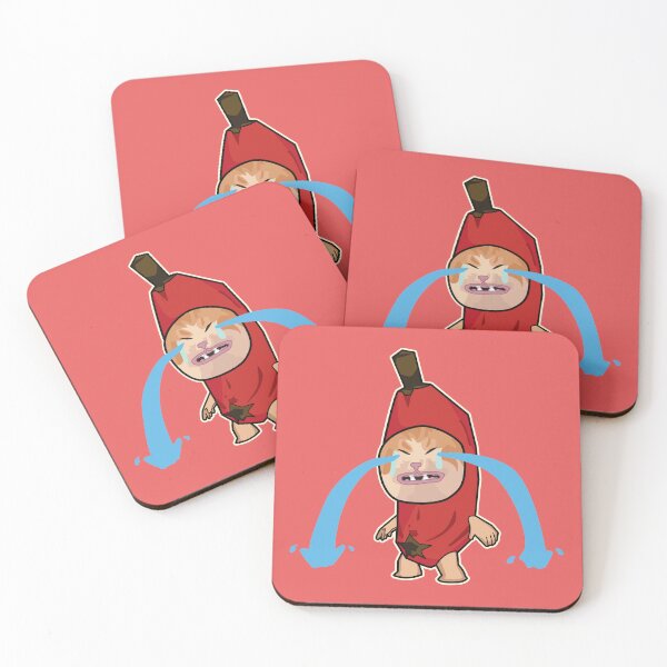 Item preview, RED sad cry banana cat - happy hapi cat meme designed and sold by Rzera-.