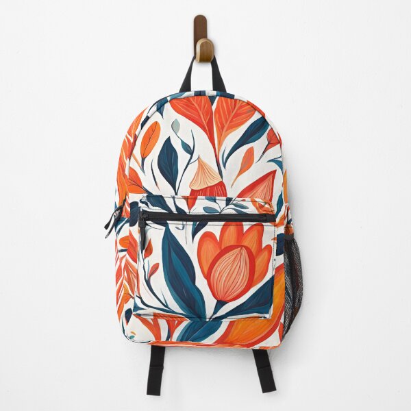 Item preview, Gouache Orange Flower Pattern. designed and sold by ARichArts.