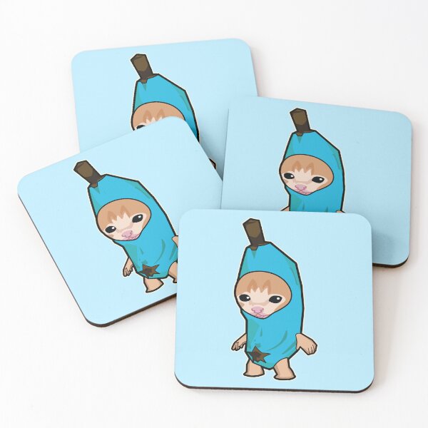 Item preview, SKY BLUE Happy Hapi Banana Cat Meme designed and sold by Rzera-.