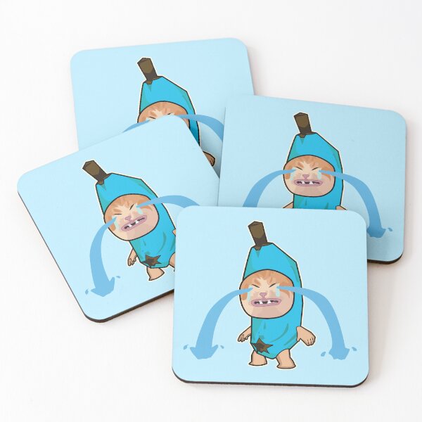 Item preview, SKY BLUE sad cry banana cat - happy hapi cat meme designed and sold by Rzera-.