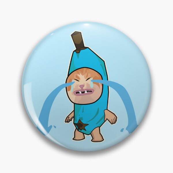 Item preview, SKY BLUE sad cry banana cat - happy hapi cat meme designed and sold by Rzera-.
