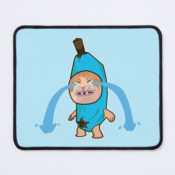 Item preview, SKY BLUE sad cry banana cat - happy hapi cat meme designed and sold by Rzera-.
