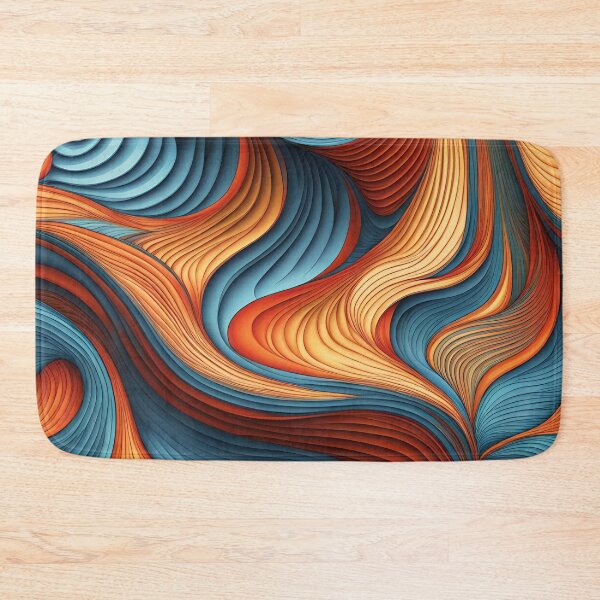 Item preview, Warm & Cold Sand Abstract Curves Pattern. designed and sold by ARichArts.