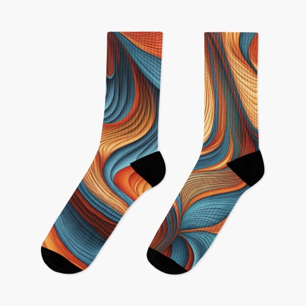 Item preview, Warm & Cold Sand Abstract Curves Pattern. designed and sold by ARichArts.