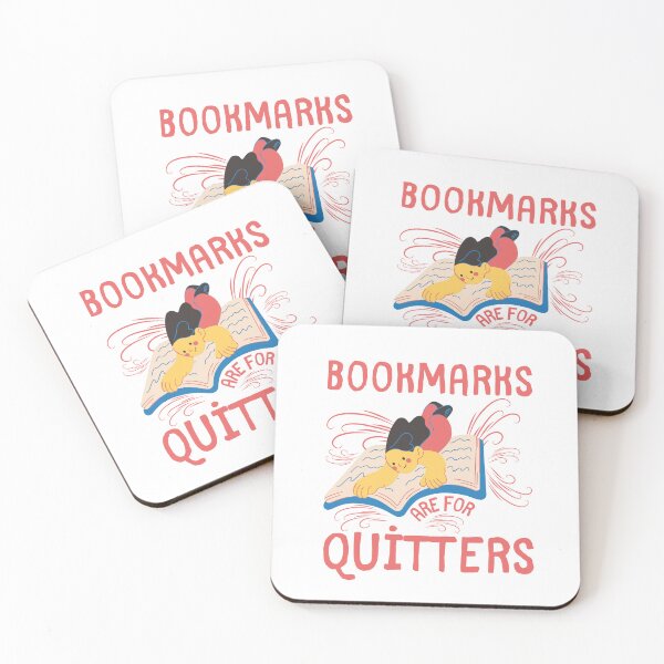 Item preview, Bookmarks Are For Quitters in red designed and sold by Simea8.