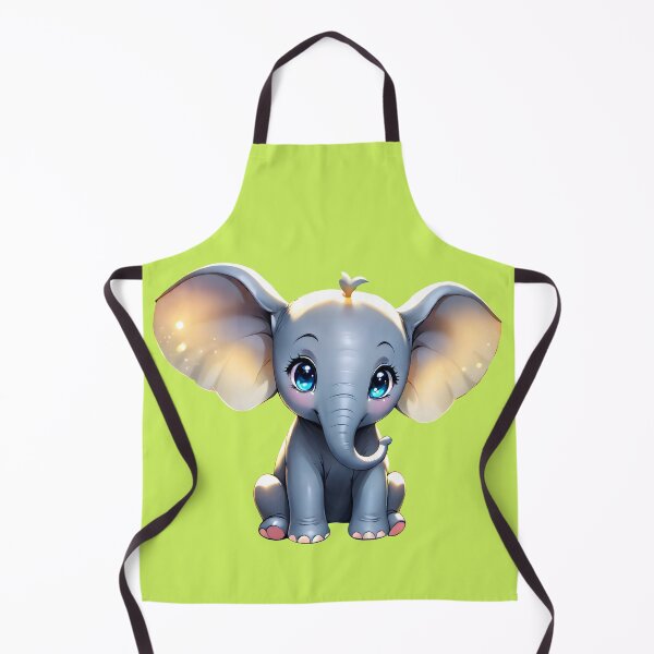 Aperçu de l'œuvre Doux bébé éléphant isolé créée et vendue par MarushimenekoAI.