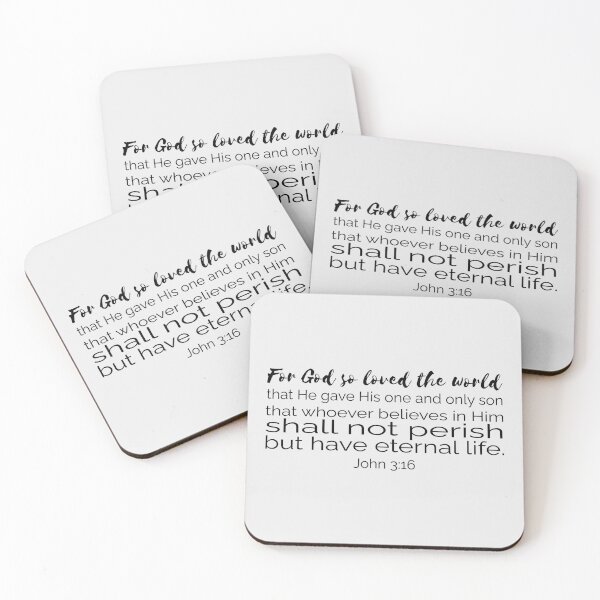 Item preview, For God so loved the world bible verse | John 3 16 designed and sold by Faith at Work.