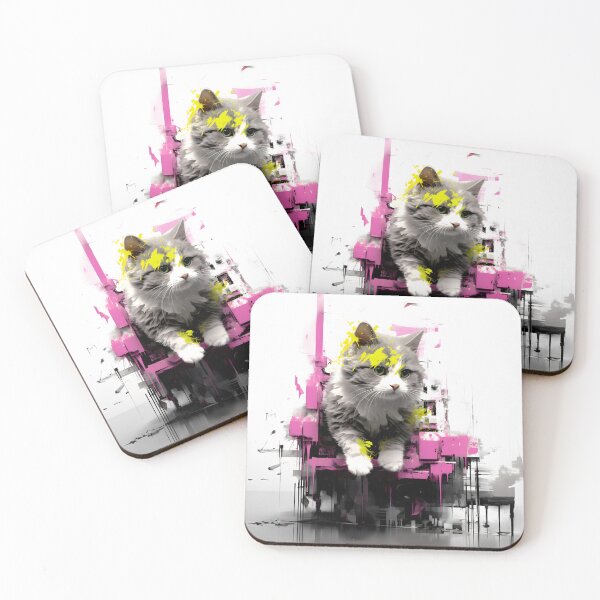 Item preview, a cat in an abstract world designed and sold by ManuelAndreas.