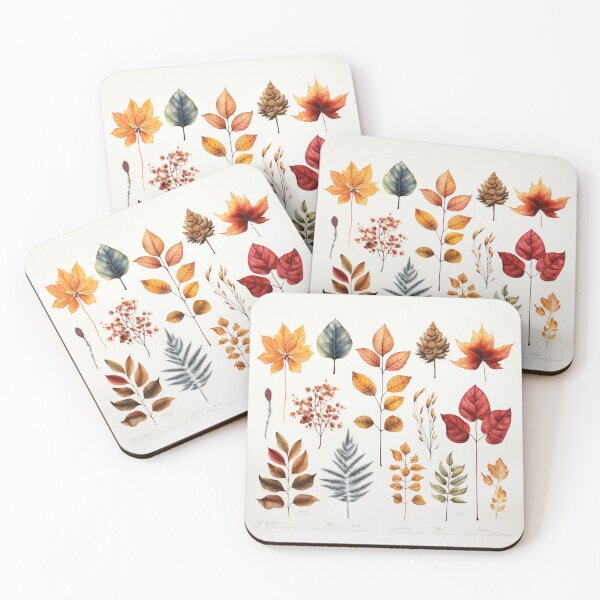 Item preview, Autumn leaves pattern designed and sold by OliveAndSnow.
