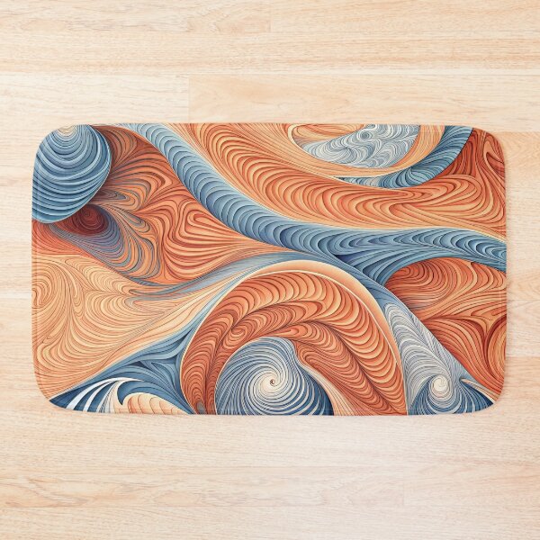 Item preview, Warm & Cold Sand Abstract Curves Pattern. designed and sold by ARichArts.