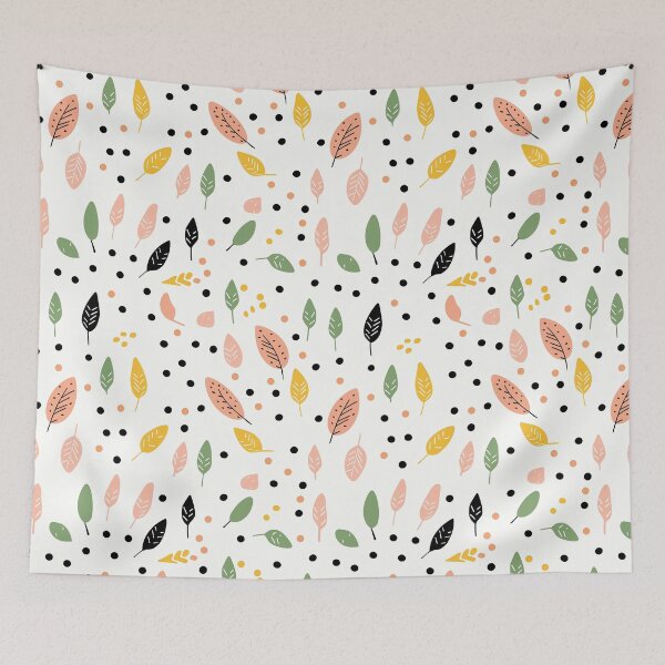 Item preview, Seamless pattern with cute hand drawn doodle flower & trees minimal designed and sold by Aonsnoopy.