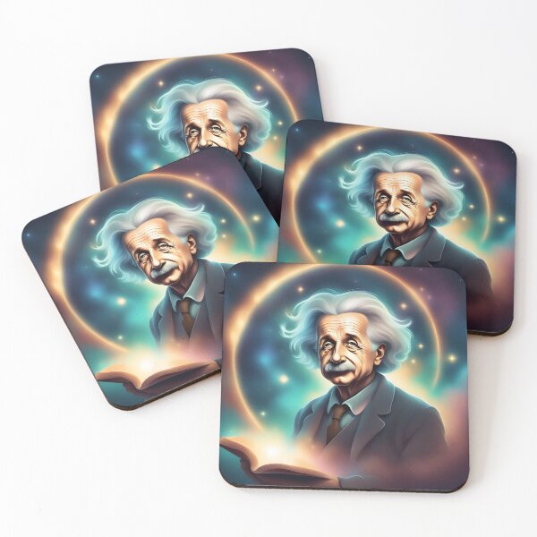 Item preview, Albert Einstein with book designed and sold by JohntumPhysics.