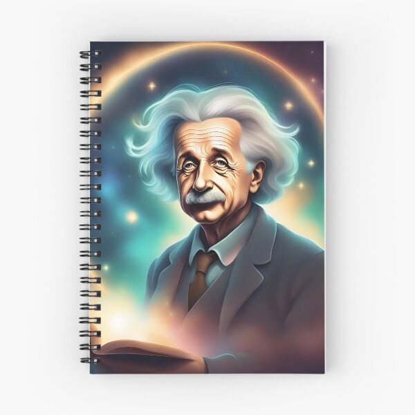 Item preview, Albert Einstein with book designed and sold by JohntumPhysics.