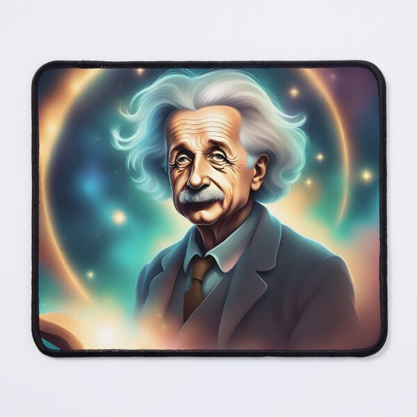 Item preview, Albert Einstein with book designed and sold by JohntumPhysics.