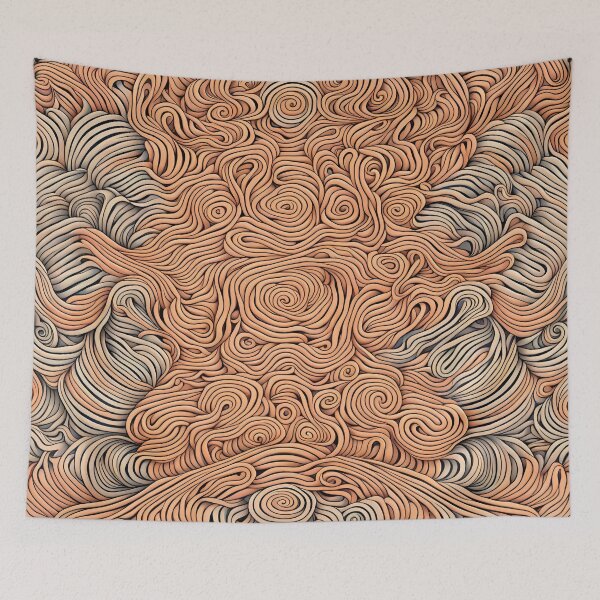 Item preview, Sand Abstract Curves Pattern. designed and sold by ARichArts.