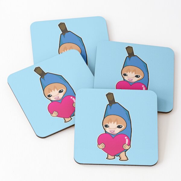 Item preview, BLUE banana cat holding heart meme designed and sold by Rzera-.