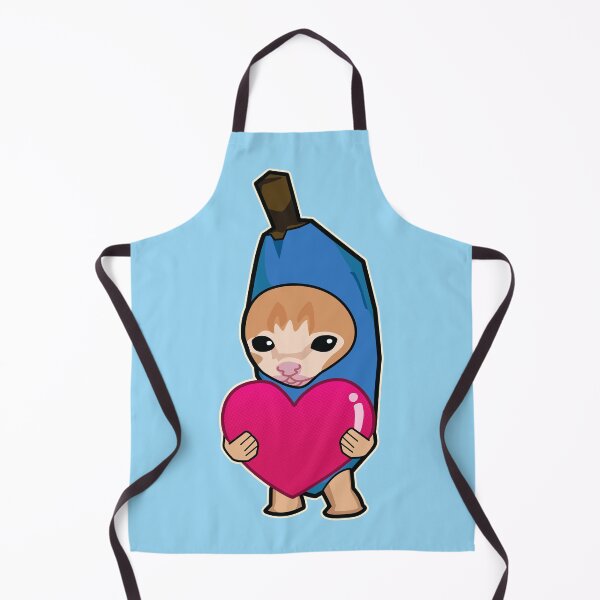 Item preview, BLUE banana cat holding heart meme designed and sold by Rzera-.