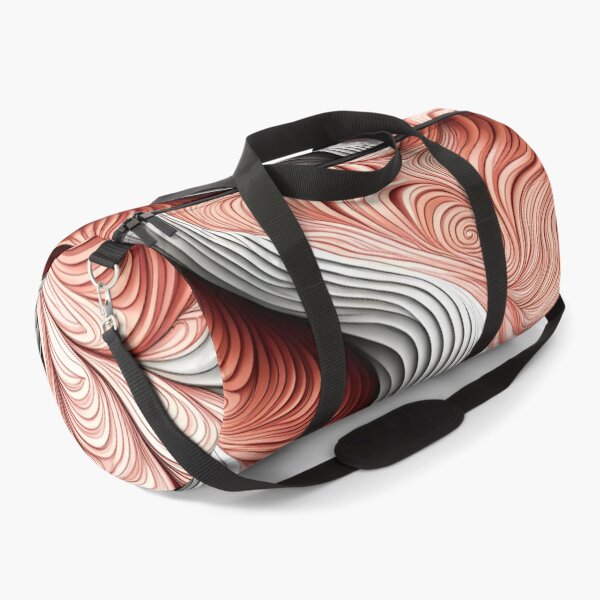 Item preview, Waite & red Flowing Abstract Curves Pattern. designed and sold by ARichArts.