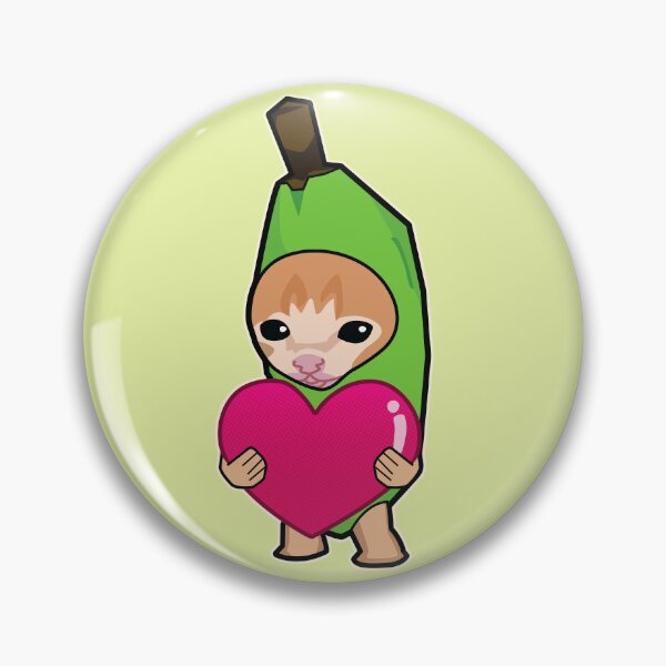 Item preview, GREEN banana cat holding heart meme designed and sold by Rzera-.