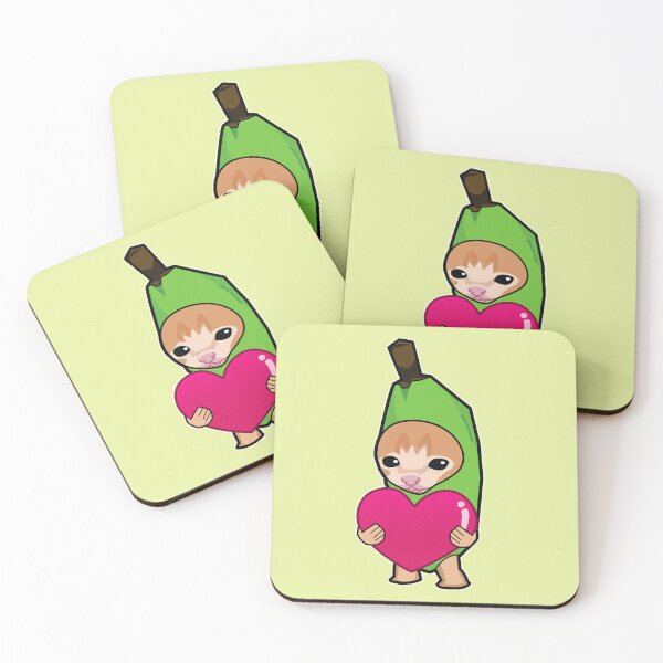 Item preview, GREEN banana cat holding heart meme designed and sold by Rzera-.