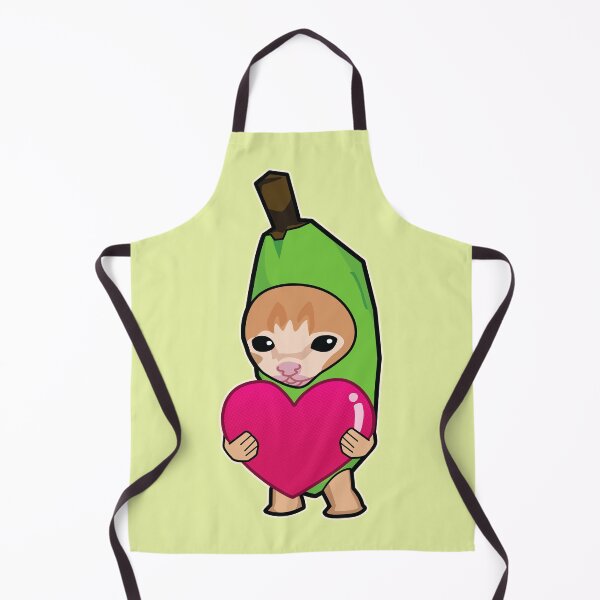 Item preview, GREEN banana cat holding heart meme designed and sold by Rzera-.