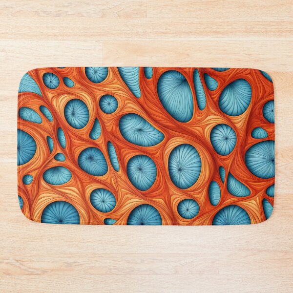 Item preview, Opal & Orange Abstract Curves Pattern. designed and sold by ARichArts.