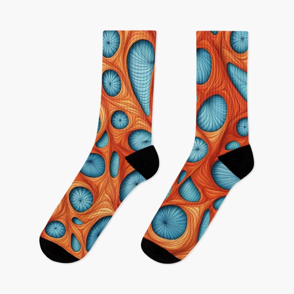 Item preview, Opal & Orange Abstract Curves Pattern. designed and sold by ARichArts.