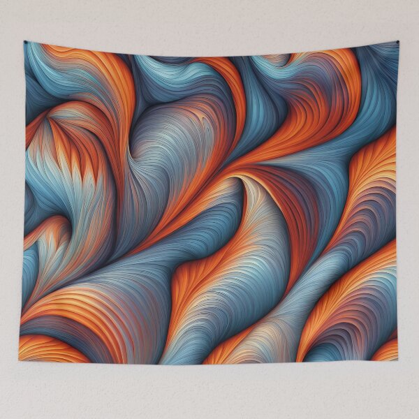 Item preview, Warm & Cold Sand Abstract Curves Pattern. designed and sold by ARichArts.