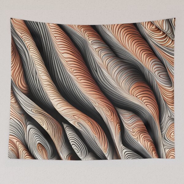 Item preview, Sand Abstract Curves Pattern. designed and sold by ARichArts.