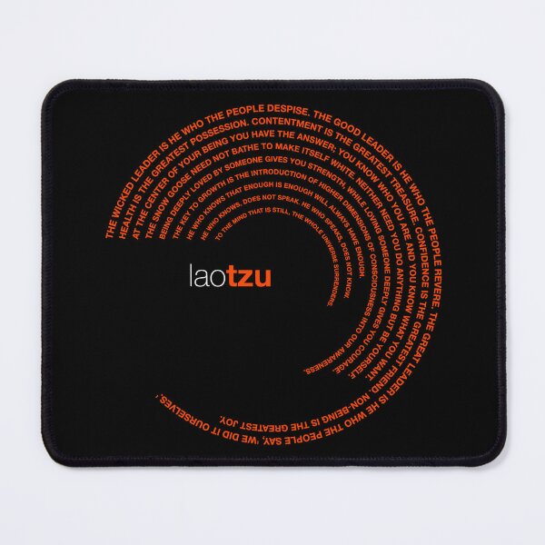 Item preview, Lao Tzu famous quotes poster [orangered] designed and sold by CMYKStudio.