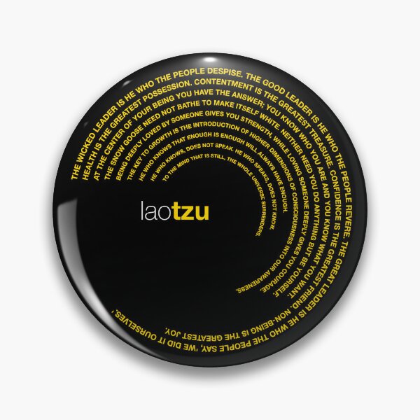 Item preview, Lao Tzu famous quotes poster [gold] designed and sold by CMYKStudio.