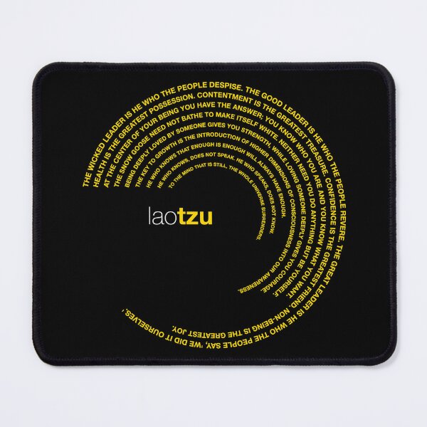 Item preview, Lao Tzu famous quotes poster [gold] designed and sold by CMYKStudio.