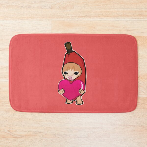 Item preview, RED banana cat holding heart meme designed and sold by Rzera-.