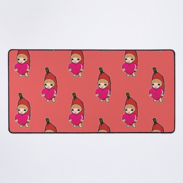 Item preview, RED banana cat holding heart meme designed and sold by Rzera-.